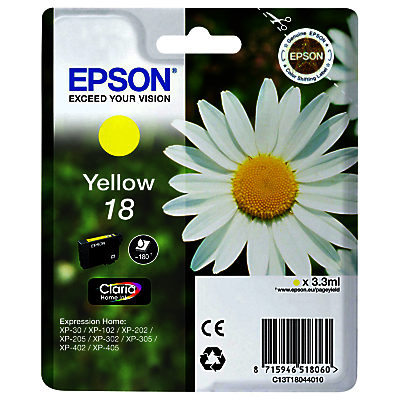 Epson Daisy 18 Colour Ink Cartridge Yellow